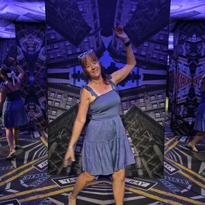 Elegant Blue Casual Dress for Women